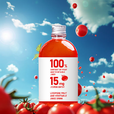 kwaliteit Plastic flessen onzout tomatensap 100 ml 3% Referentiewaarde van voedingsstoffen fabriek